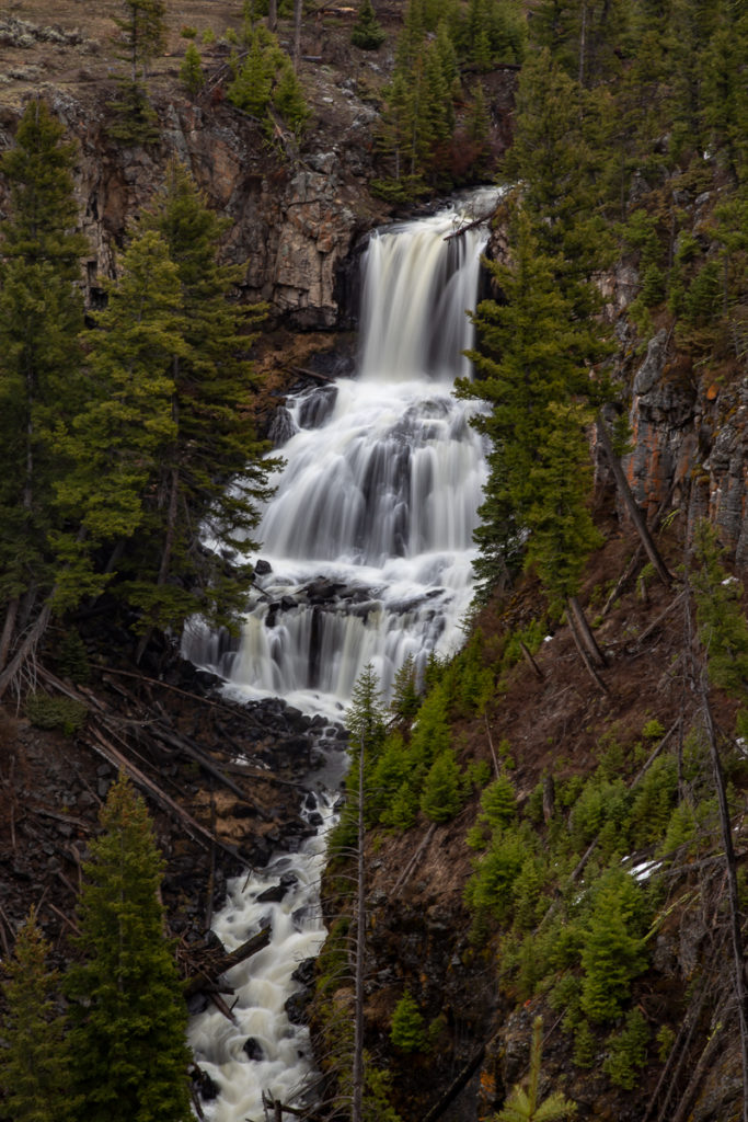 Undine Falls in Yellowstone National Park